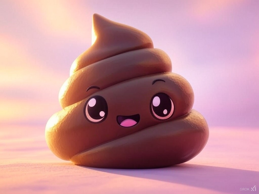 Kawaii Poop Logo